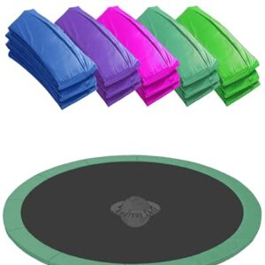 Randabdeckung für Trampolin Ø 430 cm in Grün, bietet optimalen Schutz und Sicherheit für unbeschwerten Trampolinsport
