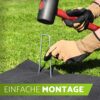GARDELI Anti-Rost Erdanker aus verzinktem Stahldraht, 20 cm lang und 5 mm dick, ideal für harte Böden und vielseitigen Einsatz wie beim Camping oder im Garten.