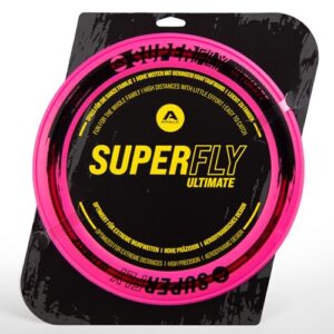 Apollo Superfly Wurfring - Aerodynamische Profi Wurfscheibe in kräftigem Pink mit weichen Kanten für sicheres Spielvergnügen im Freien.