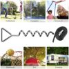 MONZANA® Bodenanker Set für Trampoline und Outdoor-Ausrüstung, bestehend aus rostfreien Erdankern und verstellbaren Gurten, ideal für sicheren Halt bei Freizeitaktivitäten im Freien.