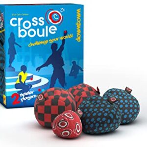 Crossboule c³ Set Downtown - Verpackung mit bunten Boulekugeln für drinnen und draußen, ideal für Familien und Kinder ab 6 Jahren.