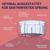 HUDORA Trampolin Fantastic, rund mit Sicherheitsnetz, geeignet für Kinder und Erwachsene, für maximalen Sprungspaß im Garten, in verschiedenen Größen erhältlich.