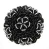 Juggle Pro Footbag Chainmail Ninja aus Metall und Gummiringen - perfekte Kombination aus Pop und Stall für Footbag-Enthusiasten