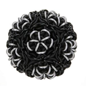 Juggle Pro Footbag Chainmail Ninja aus Metall und Gummiringen - perfekte Kombination aus Pop und Stall für Footbag-Enthusiasten