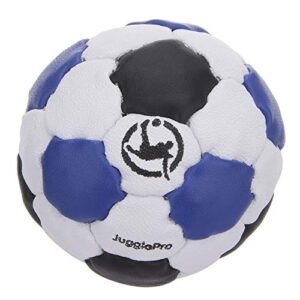 Juggle Pro Footbag NETBAG mit 32 Paneelen aus japanischem Cordley-Kunststoff, ideal für Fußjonglieren und Wettbewerbe, in verschiedenen Farben mit modernem Design.