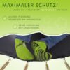 Sicheres KINETIC SPORTS Premium Outdoor Trampolin 'Ultimate Pro' mit Kürbis-Design, demonstriert mit kinderfreundlichen Grafiken und fröhlichen Farben, ideal für unbeschwertes Springen und Spiel für Kinder.