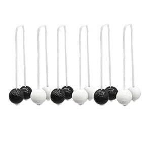 SHANGHh 6 Pairs Leitergolf Bälle Set für Golfpraxis und Outdoor-Wurfspiel mit 42mm Durchmesser, ideal für Freizeitaktivitäten im Freien