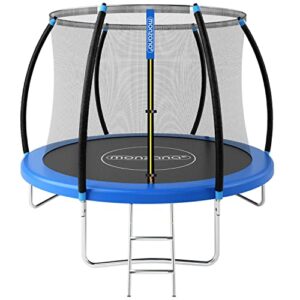 Monzana Trampolin mit 244 cm Durchmesser und Sicherheitsnetz, ideal für Garten und Kinder, TÜV zertifiziert für Sicherheit.