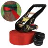 ALPIDEX Ninja Line Slackline Set 15 m für Jugendliche und Erwachsene mit Ringen und Seilknoten, ideal für Training und Fitness im Freien