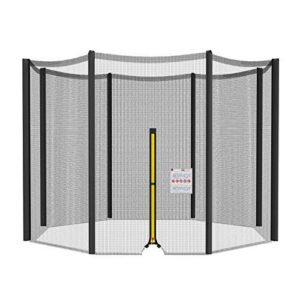 NONMON Sicherheitsnetz Ersatznetz für Trampolin Ø 305 cm, reißfest und UV-beständig, leicht montierbar mit Reißverschlusseingang.