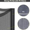 NONMON Sicherheitsnetz für Trampolin im Durchmesser von 305 cm, aus robustem und UV-beständigem Polyethylen, mit Reißverschluss und einfacher Montage. Ideal für maximale Sicherheit beim Springen.