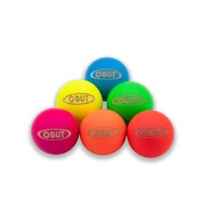 Set von 6 bunten Holzbougeln für Pétanque und Boule, ideal für Freizeitspiele und Wettkämpfe, aus hochwertigem Holz mit optimaler Griffigkeit.