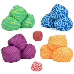 Ocean 5 Extrem Boule Set, bunte Soft-Bälle in verschiedenen Farben und Mustern, ideal für Outdoor-Spiele mit Familie und Freunden.