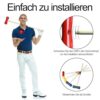 ORHEYA Krocket Set aus Holz für draußen, Gartenspiel für 4 Spieler, Geschicklichkeitsspiel mit Schlägeln und Bällen.