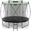 KINETIC SPORTS Premium Outdoor Trampolin 'Ultimate Pro' im Kürbis-Design, ideal für Kinder und Erwachsene, mit Sicherheitsnetz und Leiter, Durchmesser 305 cm, robust und stabil.