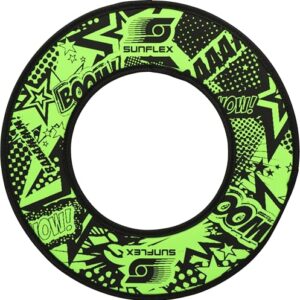 Sunflex® Jerseyprene Titan Ring Funky Boom - leichter, bunter Wurfring für Strand und Park, sicher und robust für alle Altersgruppen.