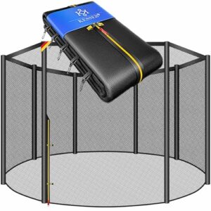 KESSER Trampolin Ersatznetz mit Eingangstür und Reißverschluss, UV-beständiges Sicherheitsnetz für 305 cm Trampoline