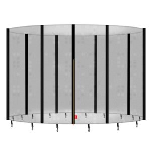 Baunsal Trampolin Sicherheitsnetz Ø 305 cm für 8 Netzstangen, Netzhöhe 180 cm, idealer Schutz für Kinder und Jugendliche, robustes Material, geeignet für Outdoor-Trampolins