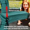 Grüne Trampolin Randabdeckung Ø 305 cm mit 30 cm Breite und 20 mm Dicke, UV-beständig und reißfest, idealer Schutzrand für Trampoline.