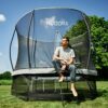 HUDORA Universalleiter für Trampoline - höhenverstellbare und rutschhemmende Leiter mit breiten Stufen, ideal für sicheren Zugang zu Trampolinen.