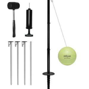 YDDS Tragbares Tetherball-Set mit leuchtendem Ball für Outdoor-Spaß, bestehend aus Stange, Seil und robustem Zubehör für Familienaktivitäten im Freien.