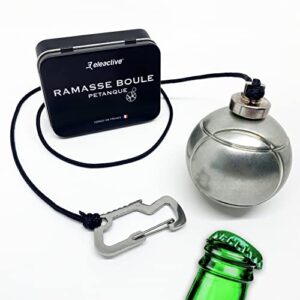 Eleactive Magnetic Petanque Ball Pickup Pro mit ultrastarkem Neodym-Magnet und integriertem Karabiner, ideal für Petanque-Spieler.