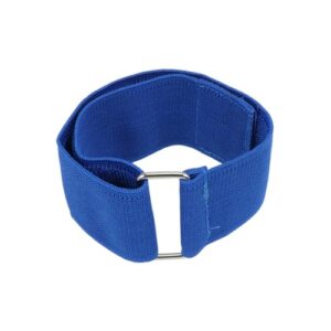 MOBUTOFU 8-teiliges Dreibeinrennen Band in kräftigem Blau, geeignet für Teamspiele und Outdoor-Events. Elastische Beinbindungen für Gruppenaktivitäten.