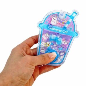 Klassisches Fingerspiel für Kinder ab 3 Jahren mit Bubbletea Design und Kawaii-Motiven in Blau