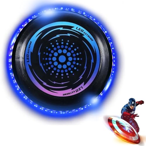 Shengruili Leuchtende Frisbee Scheibe mit 49 LED Lichtern, ideal für Kinder ab 6 Jahren, Leuchtende Flugscheibe für Spiel und Spaß im Freien