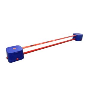 Slackline für Kinder, zur Entwicklung von Gleichgewicht und Koordination, Blau und Rot