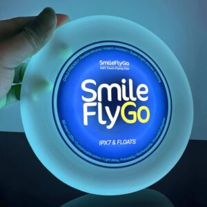 LED Wurfscheibe für Kinder - Weiches Silikon, Wasserdicht & Schwimmfähig, 60 RGB-Lichter, Wiederaufladbar