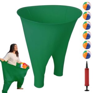 Lustige riesige Dehnbare Hosen für Outdoor-Spiele mit Ballonpumpe und Hüpfbällen, geeignet für die ganze Familie