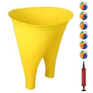 Dehnbarre-Hosen für ein lustiges Wurfspiel im Freien, inklusive 6 Hüpfbällen und Ballonpumpe, geeignet für Spiele in Garten oder Hof, Oma Hose Gartenspiel, Oma Hosen Hofspiel