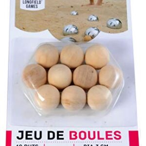 Natürliche Holz-Cochonnets für Pétanque-Spiel, 3 cm Durchmesser, aus Naturholz, ideal für Kinder ab 6 Jahren und Erwachsene, Freizeit- und Outdoor-Pétanque-Zubehör
