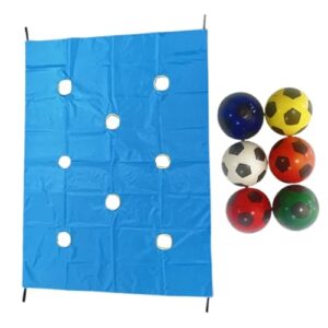 Teambuilding-Spiel mit Lochplane - Kohäsionsübungen und kollektive Aktivitäten - Zubehör für Sportherausforderung im Freien für Gemeinschaftsveranstaltungen, Unternehmen und Schulen