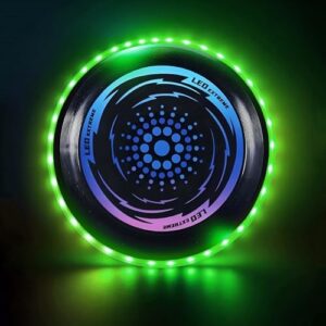 Leuchtende Frisbee Scheibe mit 42 LED Lichtern, ultimate Fun für Erwachsene im Freien spielen