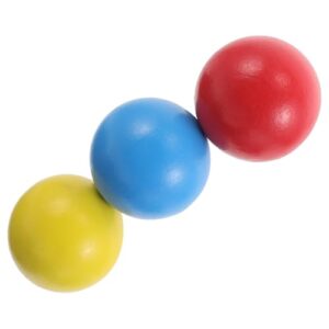Holz Krocketbälle 3 Stück für Kinder Outdoor Spielzeug Rasenspiel Zubehör Hand-Augen-Koordination-Familienaktivität