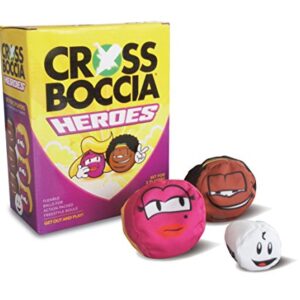 Schildkröten Cross Boccia Doublepack Heroes - 2x3 gleichfarbige Stoffsäckchen mit Granulat gefüllt, Set für zwei Spieler inkl. Zielkugel und Regelwerk
