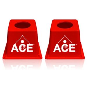 Cornhole Airmail Box Set - Rot - Inklusive 2 Luftpost Boxen - Perfekt für Cornhole Training und Übung