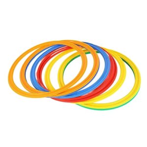 Gesundheitsbewusster Kindersport mit einem Set an Geschwindigkeit Ringen für Kinder, ideal für Indoor und Outdoor Aktivitäten, 10 Ringe und Schnallen enthalten