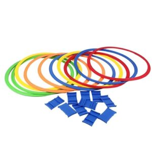 Kinder Sport Speed Ring Set, 10 Ringe, 10 Schnallen, erhöhte Beweglichkeit, Outdoor-Ringe, Spielzeug für Kinder, Mädchen und Jungen, Trainingsinstrument für die allgemeine Gesundheit
