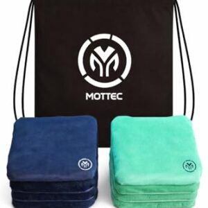 Cornhole-Bags von MOTTEC in Turnierqualität - 8er Set für Outdoor-Spiele - Doppelseitig und wetterfest