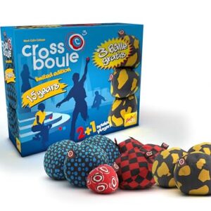 Zoch Crossboule c³ Limited Edition 15 Jahre - 3 Bälle gratis, Boule Spiel in 3D, Set für 3 Spieler, Flexible Stoffbälle, Indoor Outdoor Spiel ab 6 Jahren