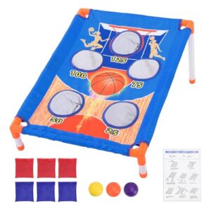 Matybobe Sitzsack-Wurfspielset für Familien-Spaß, Corn Hole-Spiel mit Farbenfrohem Zubehör, perfekt für Reisen mit Kindern und im Innen- und Außenbereich
