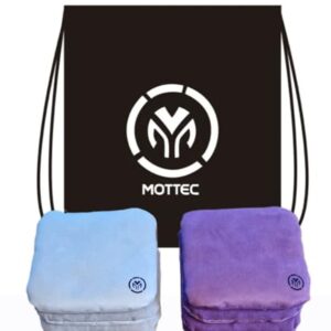 MOTTEC Premium Cornhole-Bags - 8er Set, doppelseitig, Turnierqualität, Outdoor-Wurfspiel, Lila & Grau