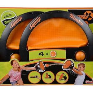 Simba Squap Fangballspiel 2er Set, Wurf- und Fangspiel für Kinder ab 6 Jahren, Outdoor-Spielzeug für Jungen Mädchen