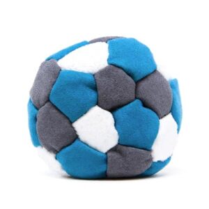 Professioneller Hacky Sack mit 32 Paneelen und Metallfüllung, ideal für Footbag Tricks und -Übungen.