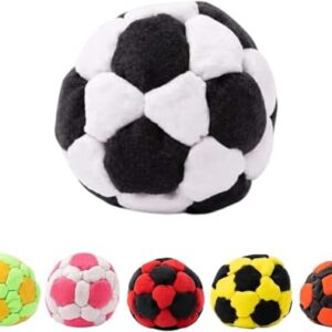 Set von 6 Hacky Sack Bällen in verschiedenen Farben - Fußball, Jonglierbälle für Outdoor-Partys und Fitness-Training