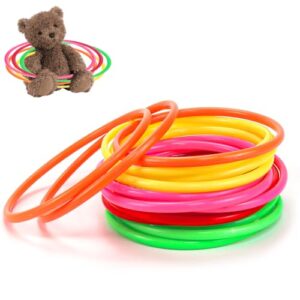 Aktivitätsringe, Ringwurfspiel, Plastik-Wurfringe, Toss-Ringe, Koordinationsringe, Fussball für Ringe Werfen Spiel, Mehrfarbig, Outdoor-Spielzeug