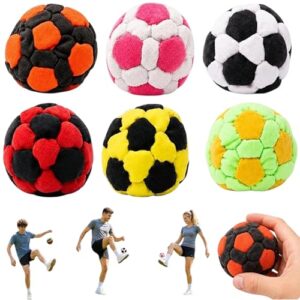Fußball-Footbags, 6er Set weiche Fußball-Sandsäcke für Anfänger und Fortgeschrittene